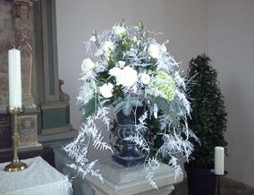 Foto weißer Blumenstrauß